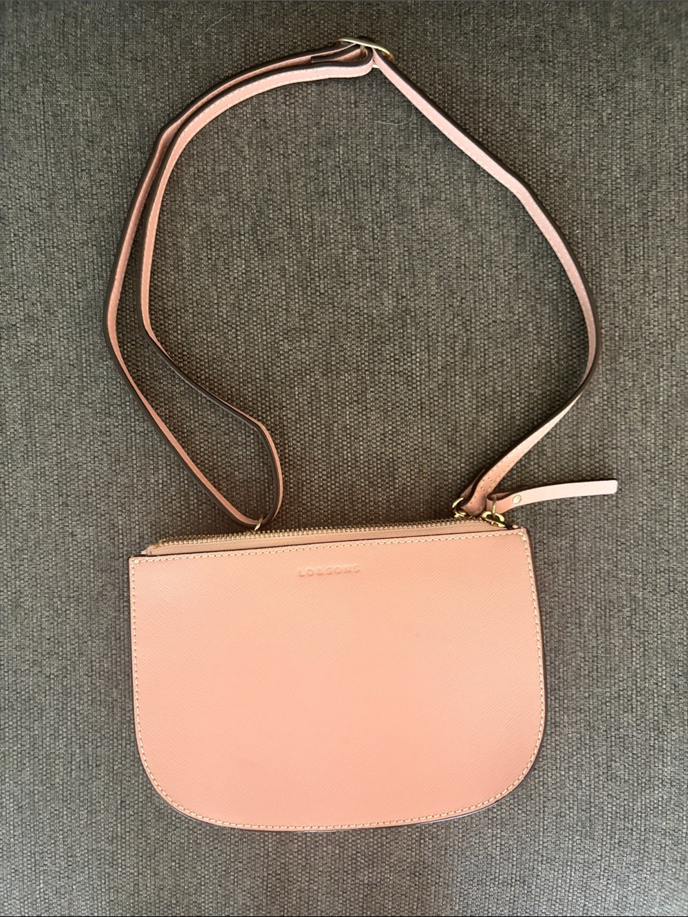 Lo & Sons Pink Crossbody Leather Shoulder Bag